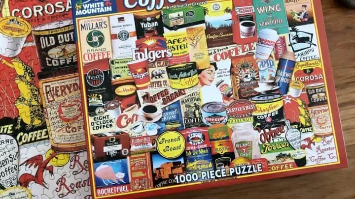 ヒュー・ジャックマンのインスタグラム：「To my fellow coffee lovers: Please join me in contacting @whitemountainpuzzles to include @laughingmancoffee in their 2021 coffee puzzle edition! Please help make this dream a reality. PS. If you happen to have my missing piece, would love to grab it from you. @greenmtncoffee @starbucks @folgers @dunkin @eightoclockcoffee @officialmaxwellhouse @yubancoffee @cafebustelo @cariboucoffee #wingkona @chockfullonutsnyc @olddutchfoods_us @redroostercoffeeroaster @everydaycoffee.ph @newmansown @seattlesbestcoffee @keurig #reliancecoffee @pacificcoffeecompany @officialmaxwellhouse @peetscoffee @cafedumondeno @coffeecityclub @butternutcoffeeco #coffee #coffeelover #coffeesnob」