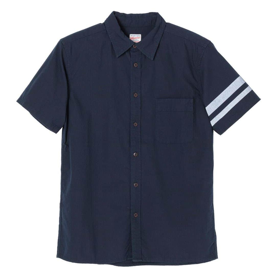 momotarojeansのインスタグラム：「06-095 Seersucker s/s shirts」