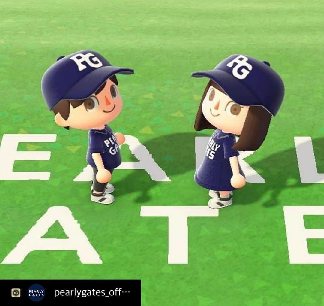 上田桃子のインスタグラム：「流行ってるらしいですねー！  もしされてる方は、 是非🥰❤️ #Repost with @Repostlyapp @pearlygates_official 『あつ森』でもパーリーゲイツ！「PEARLY GATES」の『あつまれ どうぶつ森』用のゴルフウエアデザインを配布してます💕 . あつ森でもパーリーゲイツ ！！ . #パーリーゲイツ  #PEARLYGATES #あつまれどうぶつの森 #どうぶつの森 #あつ森マイデザイン  #ファッション #fashion」