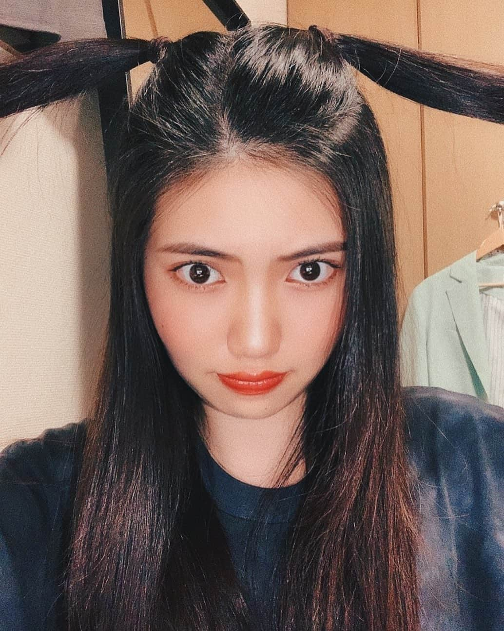 岡山瑠沙さんのインスタグラム写真 - (岡山瑠沙Instagram)「そろそろ髪切ろうかな💇‍♀️ #どこ目指してるの」5月27日 19時55分 - rusa_okayama