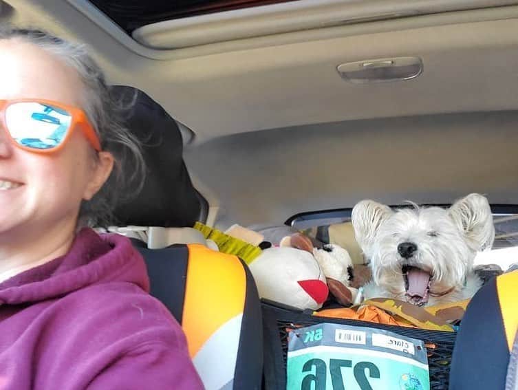Subaru of Americaさんのインスタグラム写真 - (Subaru of AmericaInstagram)「Swipe to meet Clare and her co-pilot Meadow. Clare enjoys attending Crosstrek Club events and when she's not in her XV #SubaruCrosstrek, she loves camping, cooking, and hiking. Visit meetanowner.com to e-meet Clare and other owners. #MeetAnOwner」5月27日 21時22分 - subaru_usa