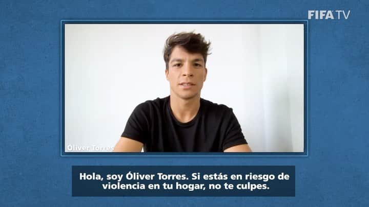 オリベル・トーレスのインスタグラム：「Por favor, pasa el mensaje de que todos tienen derecho a vivir en un hogar seguro y tienen derecho a vivir libres de violencia.  #SafeHome #HogarSeguro #WHO #FIFA #ComisiónEuropea  Please pass the message that everyone is entitled to live in a Safe Home, and has the right to live free from violence. #SafeHome #WHO #FIFA #EuropeanCommission」