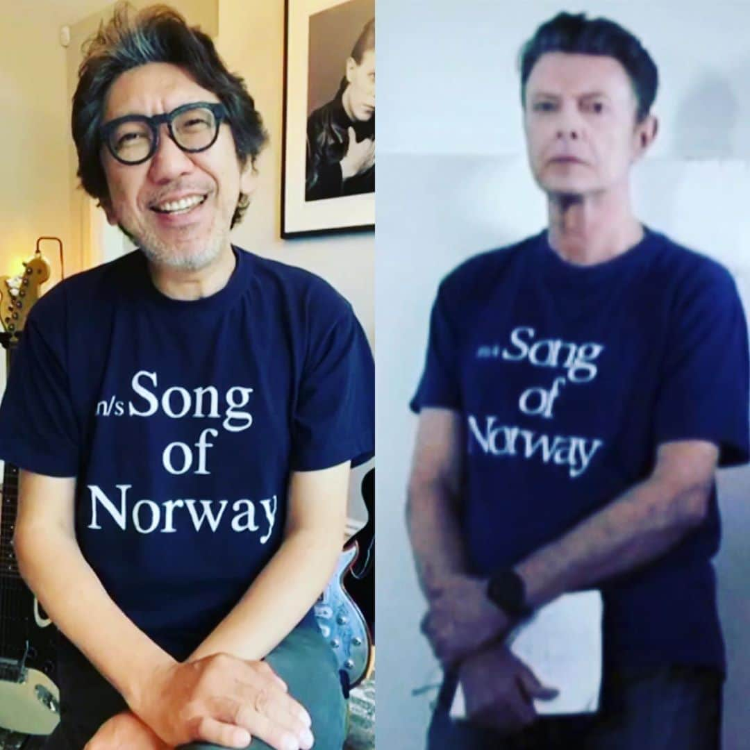 布袋寅泰さんのインスタグラム写真 - (布袋寅泰Instagram)「ファン心理ってこういうことよね。David BowieがWhere Are We Now?のビデオで着ていたTシャツ。#davidbowie #WhereAreWeNow? #ファン心理」5月27日 22時33分 - hotei_official