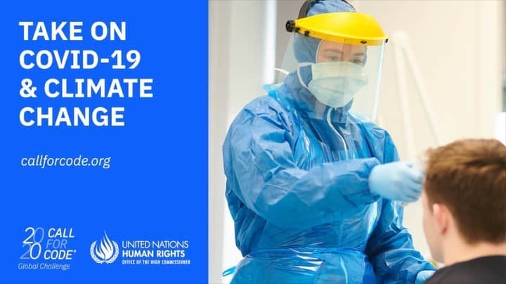 ピットブルのインスタグラム：「Let's fight back against #COVID19 & #ClimateChange. We encourage developers & innovators to make a difference. Join @OfficialCallforCode & its partner @UnitedNationsHumanRights to help create solutions for the world's most vulnerable people. Visit: CallforCode.org #techforgood #callforcode #ibelievethatwewillwin」