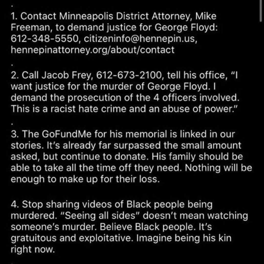 Halseyさんのインスタグラム写真 - (HalseyInstagram)「as many of you know George Floyd was a black man murdered by a police officer. He was unarmed and initially restrained for a nonviolent crime. Say his name. Share this information. If you have friends and family who are privileged enough to “stay away from this kind of news” then take that fucking privilege away. Uplift the voices of black members of your community voicing their fear or outrage or grief. 👉🏼👉🏼Text “FLOYD” to 55156👈🏼👈🏼 and sign the petition seeking justice. The officers in question have been terminated and given paid leave. This is not sufficient punishment for murder. They need to be prosecuted. if you’re staying silent you’re contributing to the problem. I am updated on my Twitter if you are looking for more resources and information. The link for donations to black lives matter is in my bio. #blacklivesmatter」5月28日 12時38分 - iamhalsey