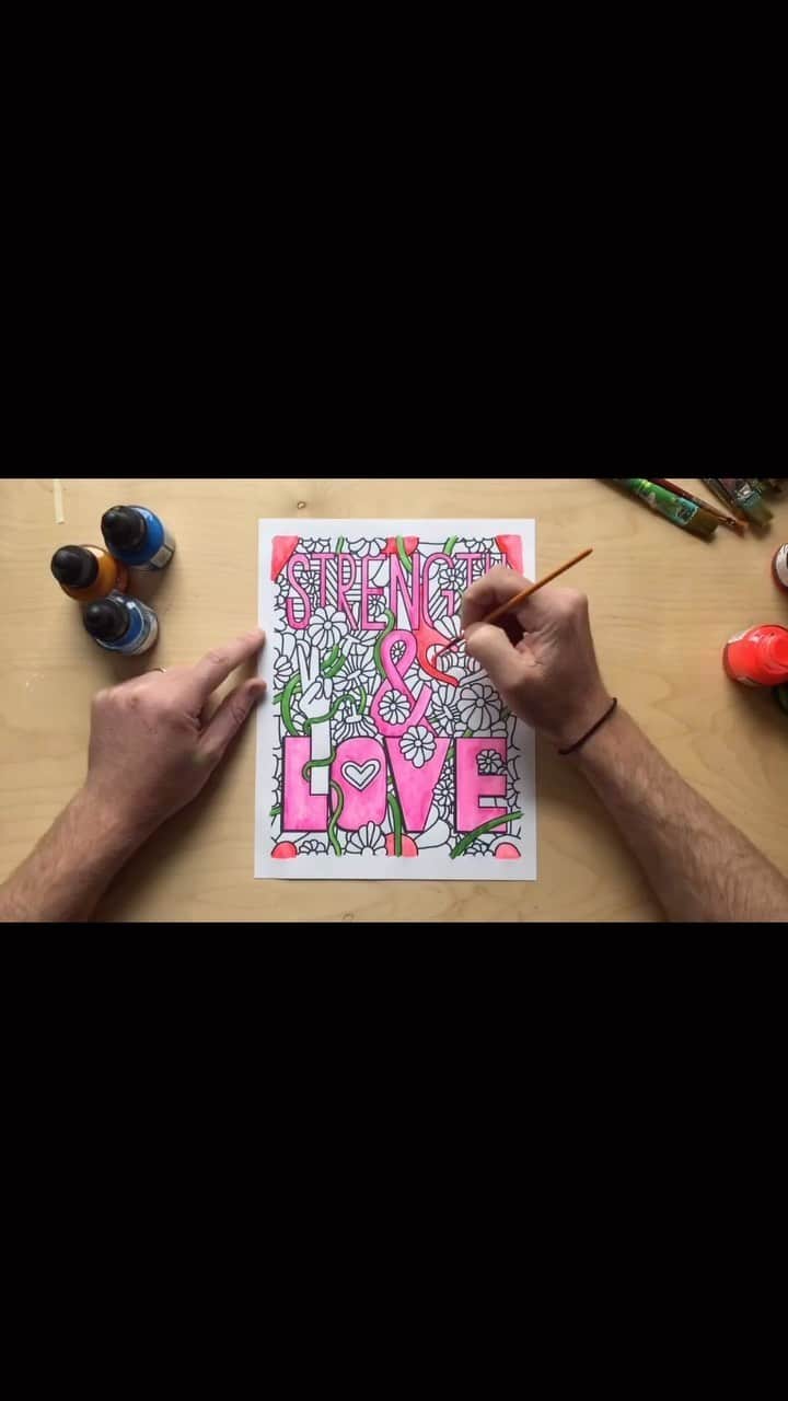 HP（ヒューレット・パッカード）のインスタグラム：「We could all use strength and love right now. 💕 Thank you @mikeperrystudio for this #windowsofhope poster! Download and print his piece for free at hp.com/windowsofhope (link in bio). Then show us your transformed windows by tagging #windowsofhope ✨」
