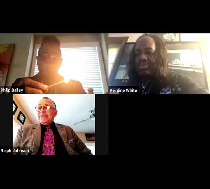 アース・ウィンド・アンド・ファイアーのインスタグラム：「You've been asking us to do this for years. We heard you and now is the time. Philip brought the sacred flame to the Zoom call. Tomorrow, we add WATER.⠀ #EWFW」