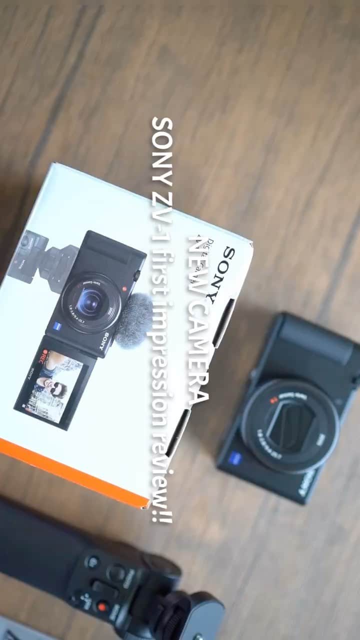 wacameraのインスタグラム：「SONYさんから発表されたばかりのzv-1をお借りしたので早速開封して触ってみました。 これで私も動画のプロになれるかしらーー！  ちょっと長いのでIGTVへと誘導されます。この発表があったばかりのカメラ、お暇があるときにぜひ音声含めてご覧ください。」