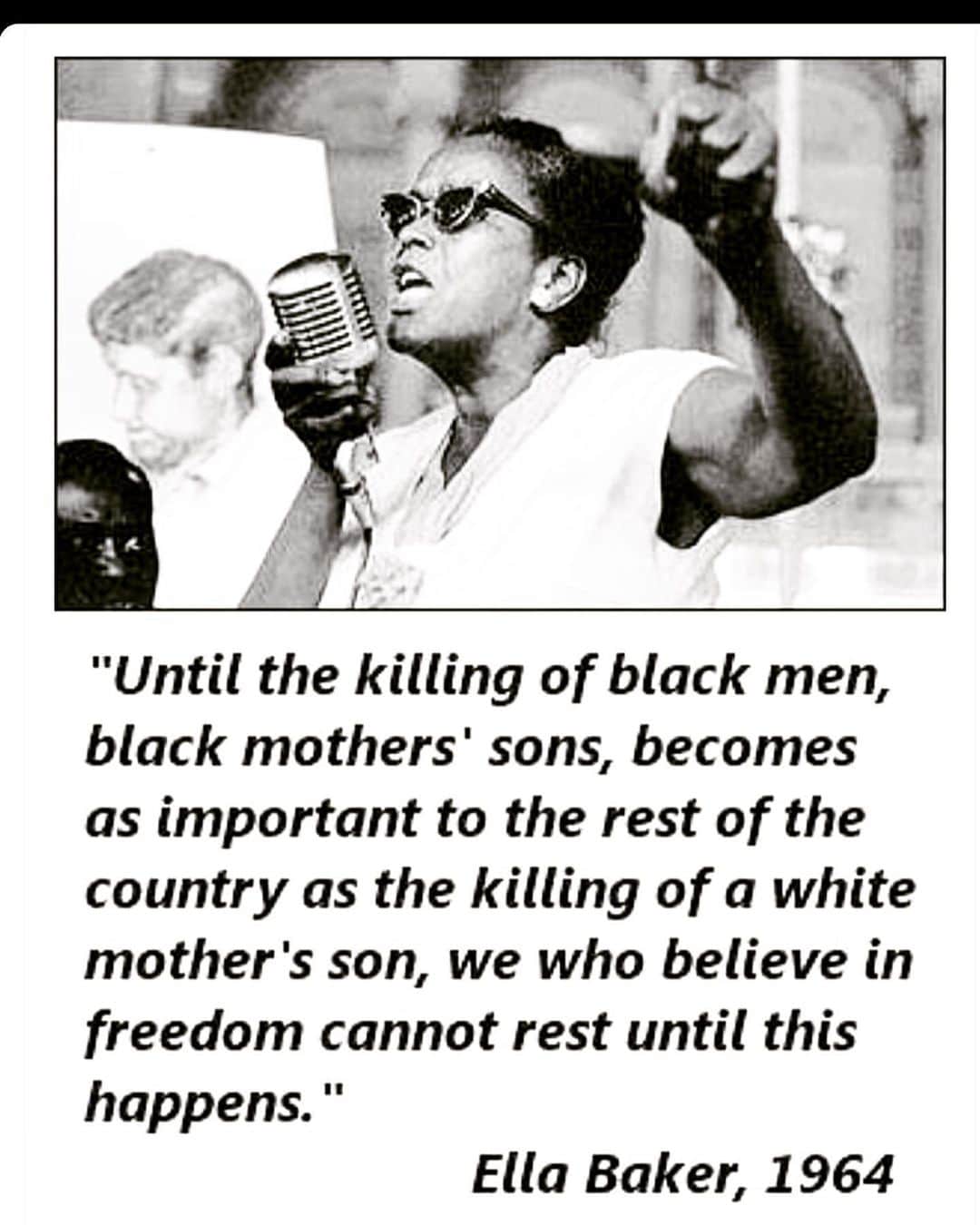 レイ・アレンのインスタグラム：「56 years later and we are still restless! #ellabaker #civilrightsmovement #naacp #georgefloydwasmurderedbyapoliceofficer」