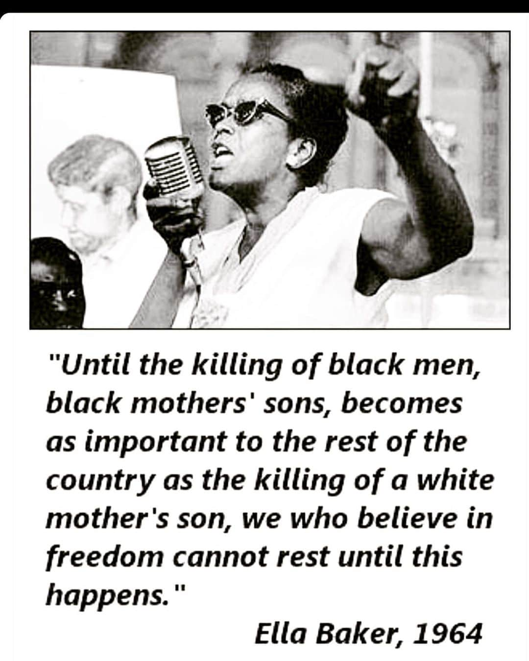 レイ・アレンさんのインスタグラム写真 - (レイ・アレンInstagram)「56 years later and we are still restless! #ellabaker #civilrightsmovement #naacp #georgefloydwasmurderedbyapoliceofficer」5月28日 10時59分 - trayfour