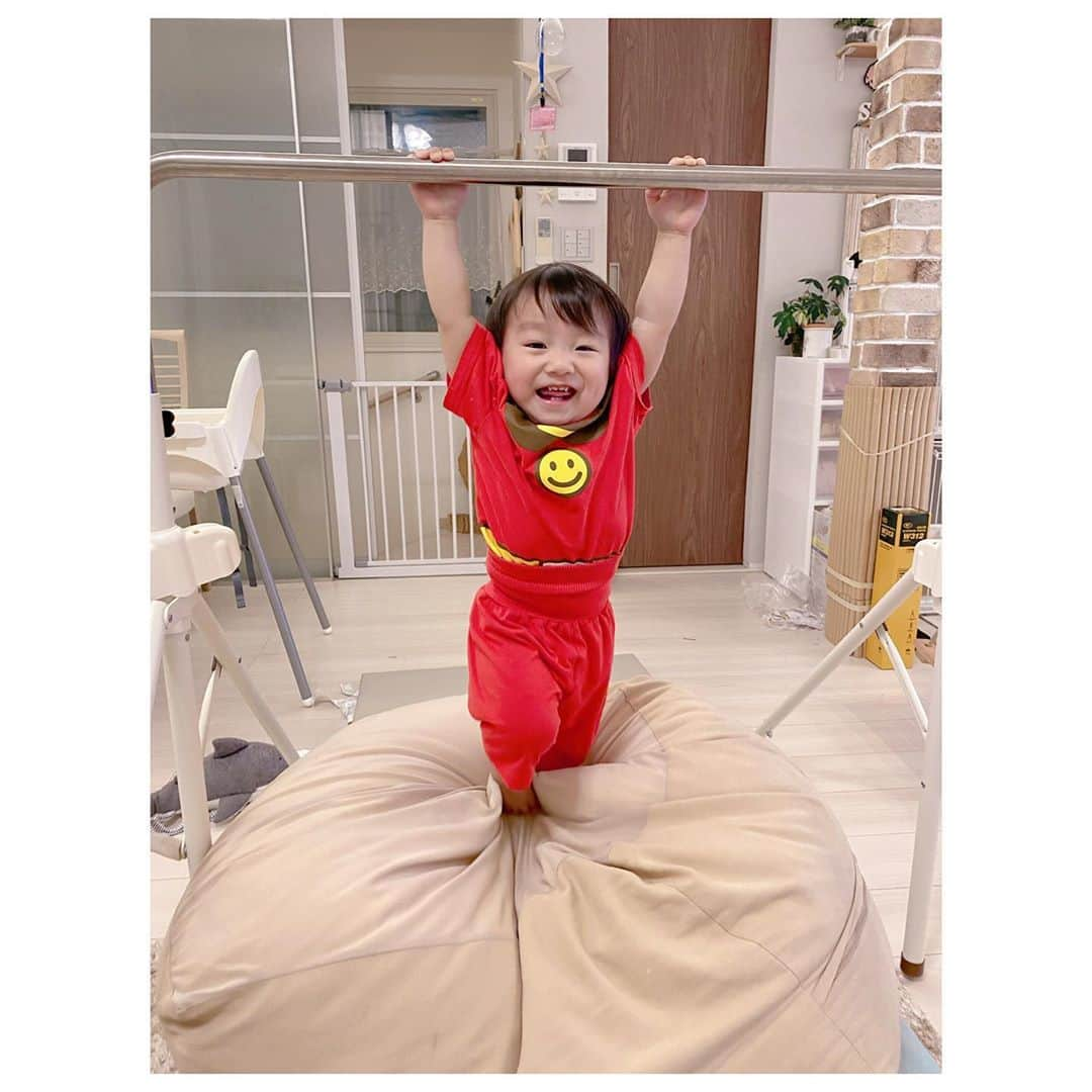 辻希美さんのインスタグラム写真 - (辻希美Instagram)「コアパンマン👶💕💕👏 #幸空 #一歳五ヶ月 #ヤンチャくん #癒しくん #👶💕💕」5月28日 11時04分 - tsujinozomi_official