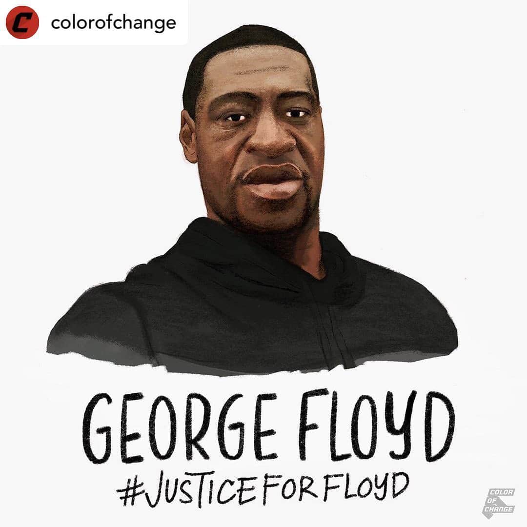 コリン・ハンクスのインスタグラム：「Via • @colorofchange #JusticeforFloyd: Text 'Floyd' to 55156 to demand the officers who killed #GeorgeFloyd are charged with murder. . . It happened again. His name was George Floyd, and on May 25th he was murdered by Minneapolis police officers. George Floyd was a Black man, who was murdered in broad daylight after a grocery clerk called the police thinking he was writing a bad check. For seven minutes, George laid on the street while officers Derek Chauvin and Tou Thao held their knee on his neck as he was struggling to breathe. He lost consciousness and yet they continued to strangle him. Numerous bystanders pleaded with the police officer to let him go, while Floyd said the words “I can’t breathe,” several times, but the officer refused to remove his knee from Floyd’s neck.  After the murder, officers called his death a "medical problem." And it wasn't until the video was released clearly showing them choking him, did we finally see the truth. This was a blatant and disgusting coverup to prevent accountability for their brutal act of police violence.  This is incomprehensible. His life was taken in a senseless act of violence at the hands of the Minneapolis Police Department, all for being “suspected” of writing a bad check.  Police continue to hunt down Black folks in cities across America and we refuse to sit silent. It was not too long ago we heard Eric Garner utter the same last words, “I can’t breathe.” And just months ago, officers stormed Breonna Taylor’s home and murdered her in a botched investigation.  We must honor George Floyd’s life by seeking justice for him and his family.  Officers Derek Chauvin and Tou Thao, and two other officers who were present, were fired from the Minneapolis Police Department. Though it does not absolve them, the officers were held accountable for murdering George Floyd, so this is a step in the right direction.  We are also calling on Mayor Jacob Frey to ensure the officers 1) do NOT receive their pensions and 2) are BANNED from ever becoming police officers again.  Text 'Floyd' to 55156 to demand #JusticeForFloyd.」