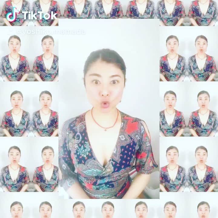 間々田佳子のインスタグラム：「朝からPCの前に座りっぱなし！ 飽きてきた〜‼️ので 顔のトレーニング 一緒に気分転換しましょう❤️ #間々田佳子 #コアフェイストレーニング  #mamadayoshiko #corefacetraining」