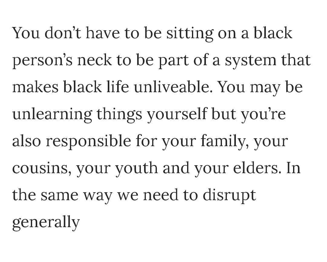 カインドネスさんのインスタグラム写真 - (カインドネスInstagram)「I'm reposting this thread by @thebrownhijabi to highlight the work South Asian and other non-black communities need to do to resolve anti-blackness and our own complicity with white supremacy. I acknowledge my own white passing, mixed race privilege, and the advantages it has given me. I ask that South Asian friends and artists continue to push themselves and to consider how the unlearning we have to do about ourselves ties into the damage our communities do to others. If you don't recognize caste violence &  brahmin supremacy (for example) you're probably not doing the work to resolve anti-blackness, and this allows the fucked up state of the world to continue. I'm up for a discussion over DM if these issues are new or challenging for you」5月28日 21時45分 - kindnessmusic