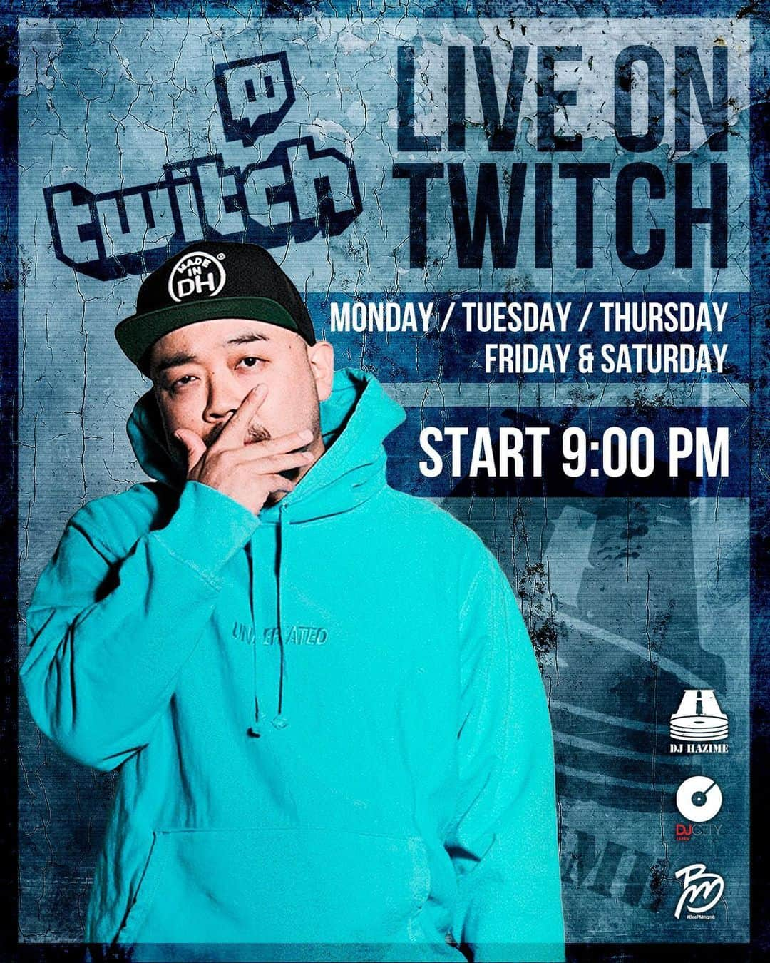 DJ HAZIMEさんのインスタグラム写真 - (DJ HAZIMEInstagram)「5/28/2020(Thu) 本日も21:00時〜 Twitch で DJプレイ配信します👊 Twitchは音質画質共に本当に良いので この機会に是非ご登録を！ 投げ銭ビッツ、サブスク登録大歓迎です🙏 プロフィールのリンクからいけます☝️ お時間のある方は是非✌️ #LiveOnTwitch #djhazime #Twitchフォローヨロシクです #ツイッチ　 #BeePMmgmt」5月28日 14時45分 - djhazime