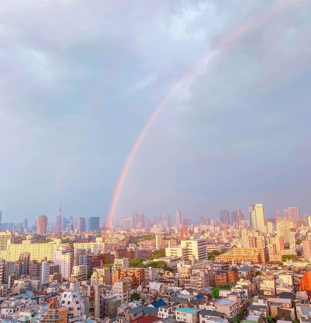 大出千尋のインスタグラム：「🌈❤️ 何気ない日々に感謝✨」