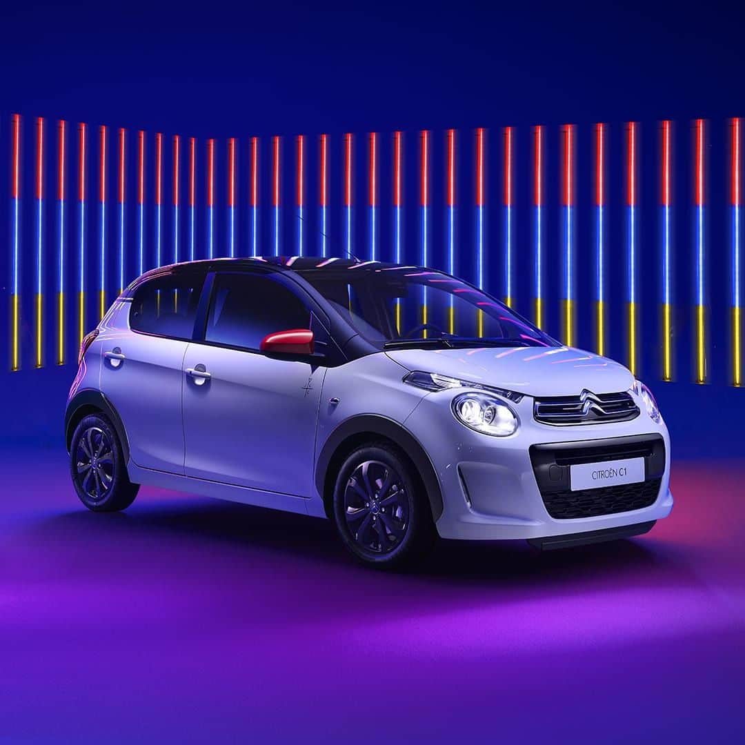 Citroënのインスタグラム：「When #art takes over your car 🖼! Discover #CitroënC1 JCC+, a Special Edition designed by @jcdecastelbajac #Citroën #NewCar #Urban #Lifestyle #Design #Colours #Fashion #Comfort #City #Style #Instacar #CarsofInstagram #Car #Auto」