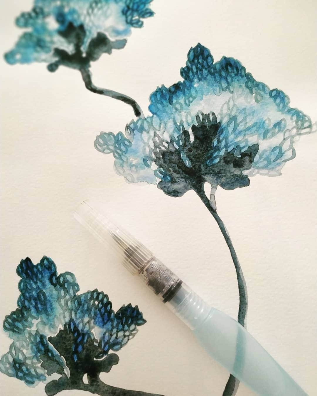 Pentel Canadaさんのインスタグラム写真 - (Pentel CanadaInstagram)「📷 Created by: @happy.lamchop⁠ 🖊 Product: ⁠Aquash water brush / FRH⁠ 👉Follow and tag @pentelcanada for a chance to be featured⁠!⁠ .⠀⁣⠀⁠ .⁣⠀⁠ .⠀⁣⠀⁠ .⁣⠀⁠ #inspiring_watercolors #flowerpainting #pentel #pentelcanada #artistoninstagram #worldofartists #art_spotlight #art_worldly #art #artwork #artnerd #artist #artshelp #arts_help #instart #artjournal #brushpen #brush #brushpainting #ink #illustration #painting #brushart #dotart #watercolor #watercolors #watercoloring #watercolorartist #watercolorart」5月28日 20時01分 - pentelcanada