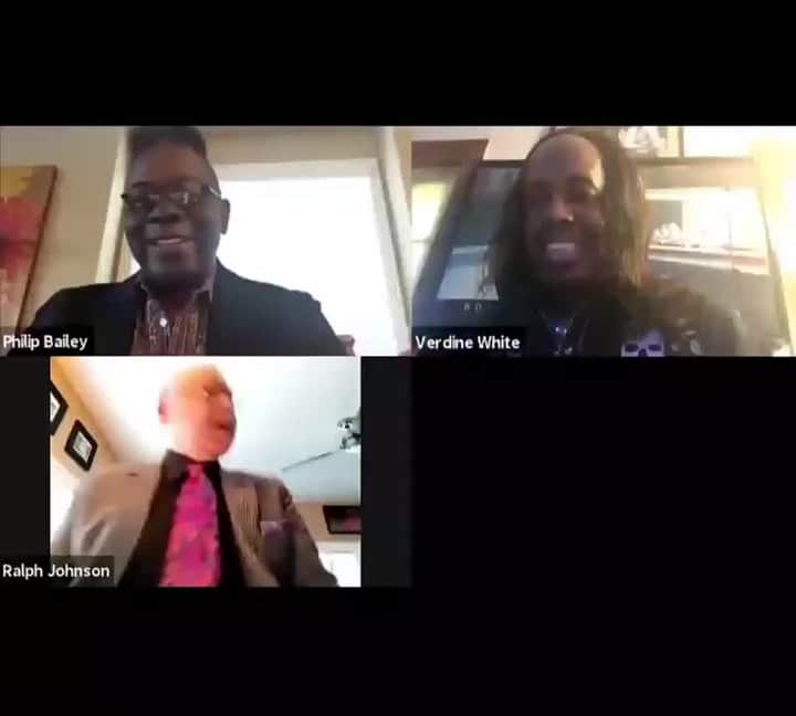 アース・ウィンド・アンド・ファイアーのインスタグラム：「Introducing the newest member of Earth, Wind & Fire, “WATER”! @spiceadams. From this point forward refer to us as Earth, Wind, Fire & Water, or #EWFW⠀ 🌍💨🔥 🌊」