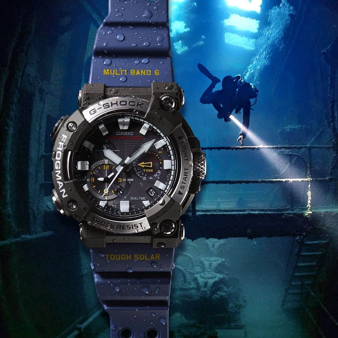 G-SHOCKさんのインスタグラム写真 - (G-SHOCKInstagram)「Made to dive deep. The first-ever analog, ISO 200-meter water-resistant #FROGMAN. Pre-order now. Link in bio. ( 🔎: #GWFA1000)」5月28日 23時25分 - gshock_us
