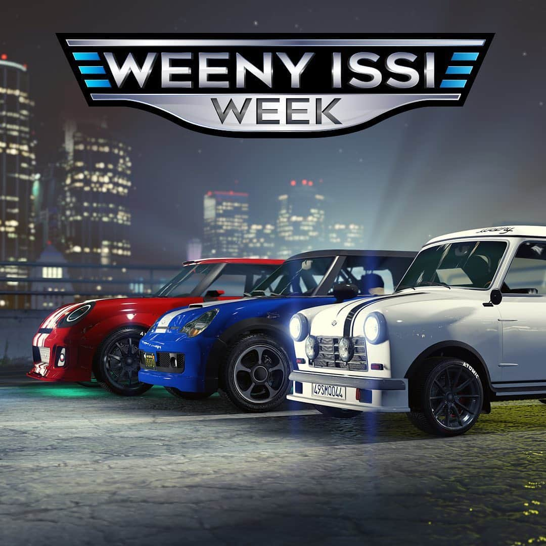 ロックスター・ゲームズさんのインスタグラム写真 - (ロックスター・ゲームズInstagram)「We're honoring the legacy of the Weeny Issi this week in GTA Online, with Triple Rewards in Issi Classic Races, the free Weeny Tee and more.  Details at the Rockstar Newswire (link in bio)」5月29日 0時09分 - rockstargames