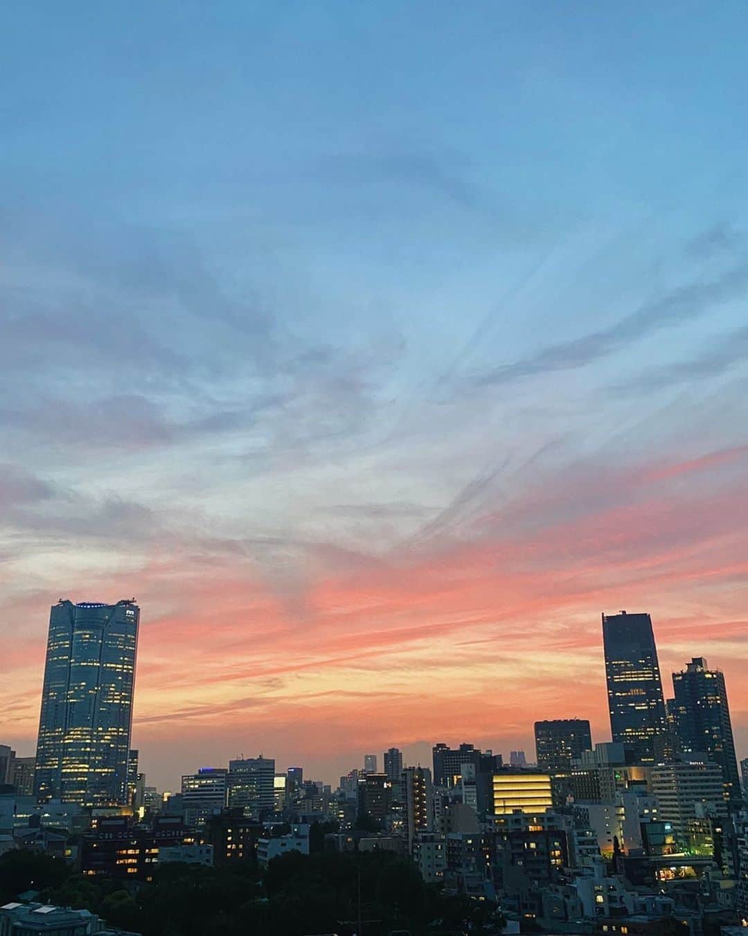 クリスティン・ウェイさんのインスタグラム写真 - (クリスティン・ウェイInstagram)「Beautiful view from my window. Such a peaceful day #beautifulday #beautifulsky #colorful #tokyo」5月29日 2時22分 - prettywhy