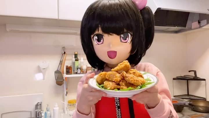 のインスタグラム：「#から揚げ　おいしいもっち♡  #MomochiMinami #飯テロ　#friedchicken #cooking #kitchen #dinnertime #おうちごはん #おうち時間」