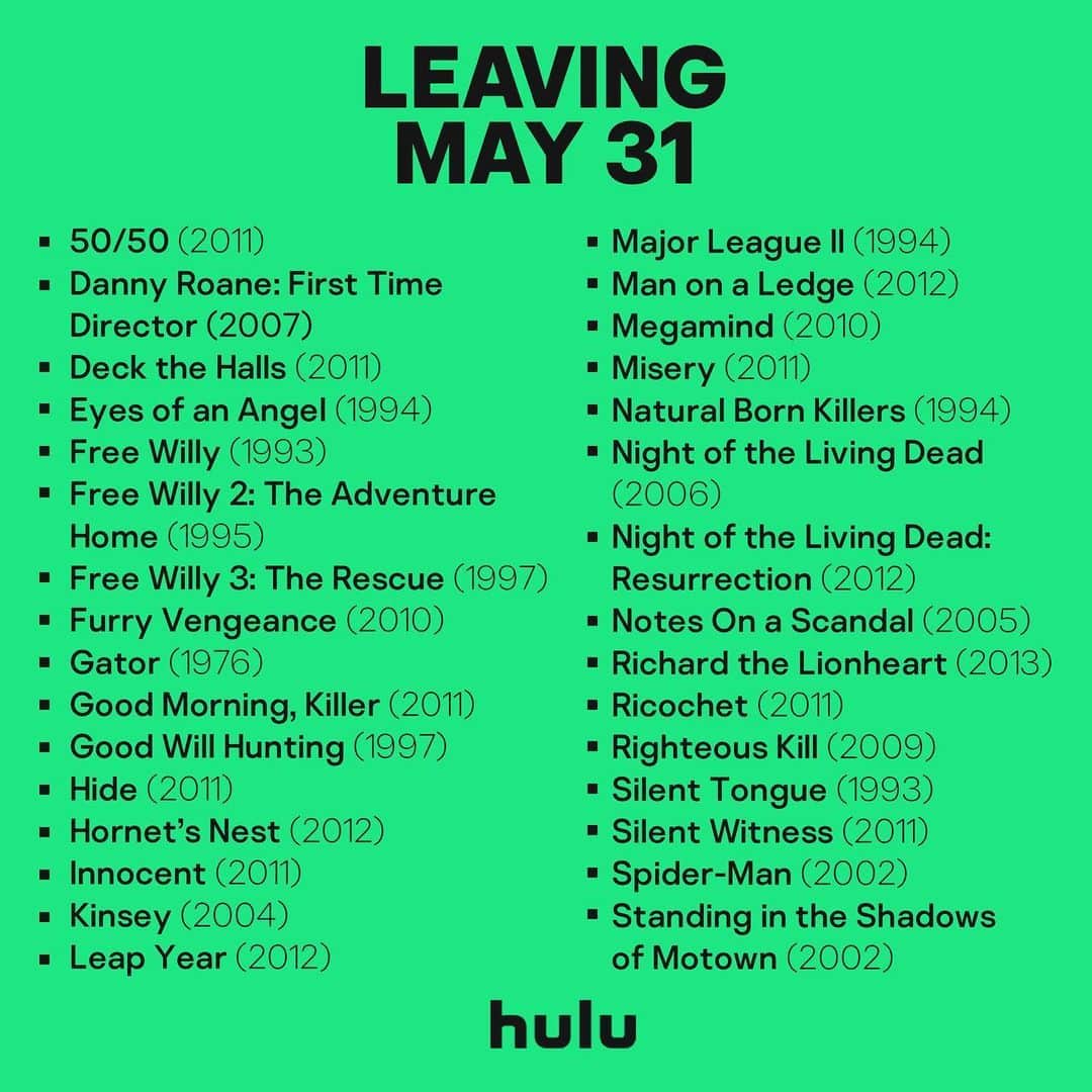 Hulu Home of Emmy-winningさんのインスタグラム写真 - (Hulu Home of Emmy-winningInstagram)「Time to stream these titles before new ones drop next week ⏱」5月29日 3時59分 - hulu