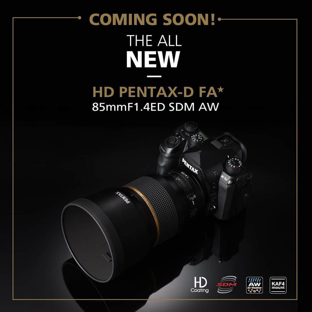 Ricoh Imagingさんのインスタグラム写真 - (Ricoh ImagingInstagram)「Coming soon! The Pentax-D FA* 85mmF1.4 ED SDM AW lens. Sign up on our site to be notified when it is available. Link in bio. #pentax #teampentax #ricohimaging」5月29日 4時29分 - ricohpentax