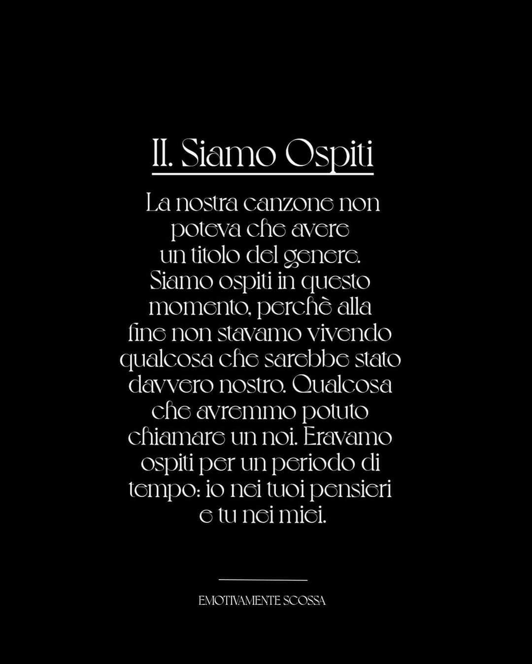 エレオノーラ・カリシのインスタグラム：「II. Siamo Ospiti  Tratto da @emotivamentescossa  #soon #emotivamentescossa 🌹」