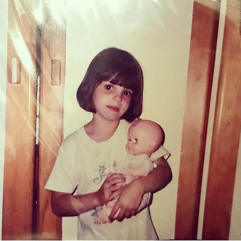 ステファニー・ブリットのインスタグラム：「#tbt de uma mamãe mto séria e concentrada em  treinamento... 💙」