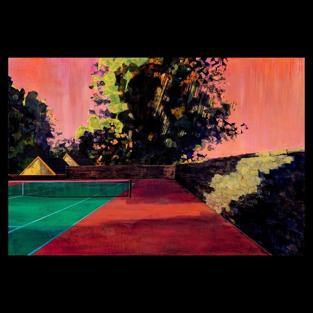 Robert Bingamanのインスタグラム：「Court 5—commissioned by an Instagram follower (and friend) in Colorado just a few weeks ago—is the first addition to the Court series in four years.」