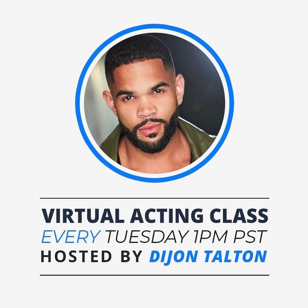 ディジョン・タルトンのインスタグラム：「Actors!! Let’s use this time to grow and perfect our art/craft!- - It’s almost time, have you signed up yet?! (Link in @theactingexperience bio!)」
