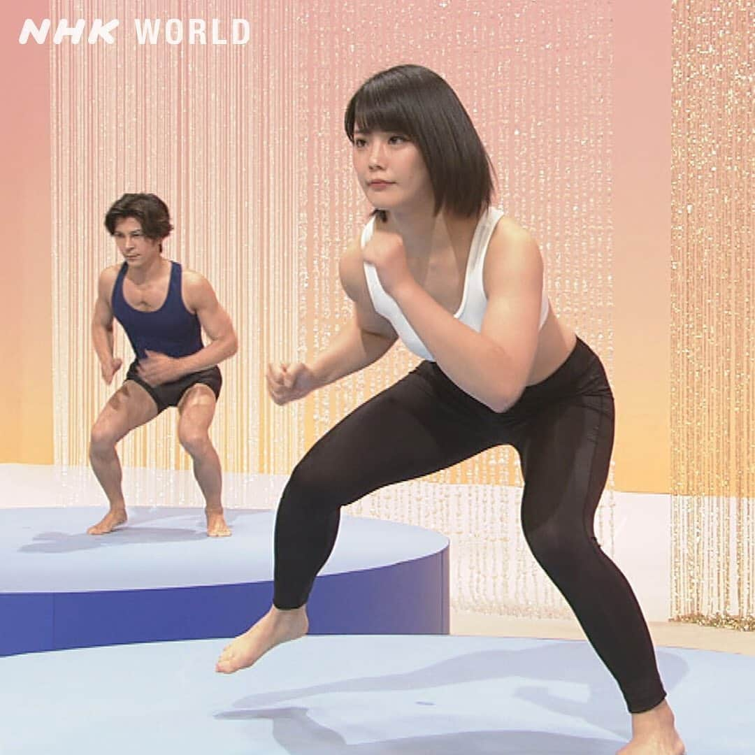 NHK「WORLD-JAPAN」さんのインスタグラム写真 - (NHK「WORLD-JAPAN」Instagram)「🏠Keep fit at home! ⏲️ Try this 5-minute work-out for your thighs and glutes!🦵😅 . 👉Watch Video | Search | Muscles For All! Season 3-3 Squats 3 | Free On Demand | NHK WORLD-JAPAN website.👀 . 👉Tap the link in our bio for more on the latest from Japan. . . #MusclesForAll #nogymmembershipneeded #workyourbody #noweightsneeded #MichiyaTanimoto #ShinjiTakeda #NanakaKawamura #💪 #workoutathome #getfitathome #homeexercises #homeworkouts #squats #thighworkout #gluteworkout #apartmentfriendlyworkout #getfitstayfit #fitnessmotivation #nevermissaday #workoutanywhere #stayinshape #fitgram #fitstagram #getfit #workout #healthandfitness #japan #nhkworld #nhkworldjapan #nhk」5月29日 17時44分 - nhkworldjapan