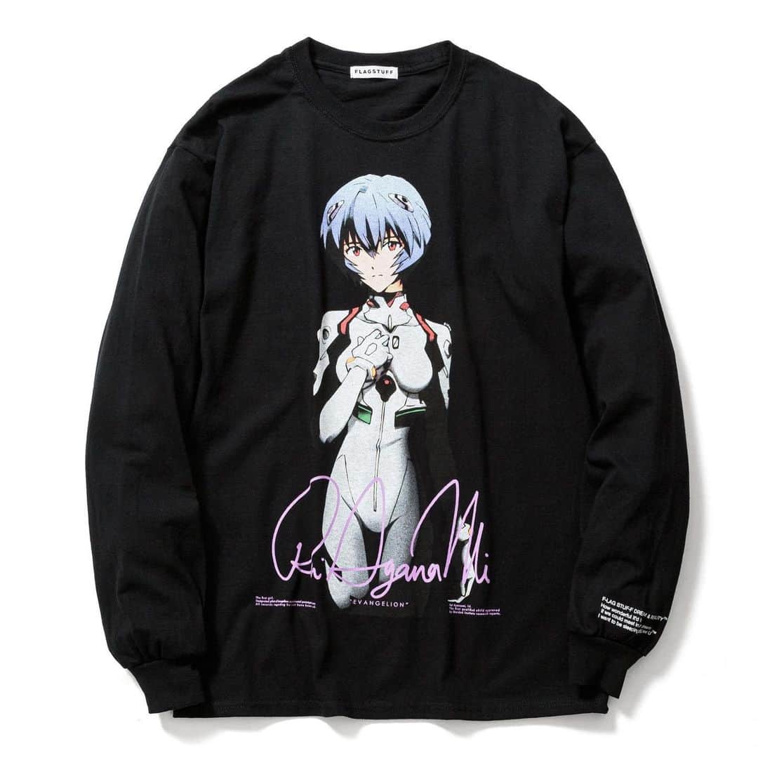 のインスタグラム：「FourStore exclusive @fourstore_tokyo  F-LAGSTUF-FxEVANGELION Collaboration Items  Online and releasing from June 6th #flagstuff  #evangelion ©︎khara」