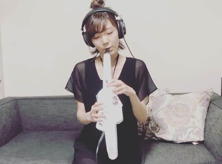 清水玲奈のインスタグラム：「. Aerophone🎥 (AE-10,05,01). . ▶︎YouTubeに 比較動画アップしました☺︎ お好みのAerophoneを見つけてね♪ . . 使用機材 #aerophone  #ae10  #ae05  #ae01  #gomixer  #iphone . . #エアロフォン  #roland  #reinashimizu」