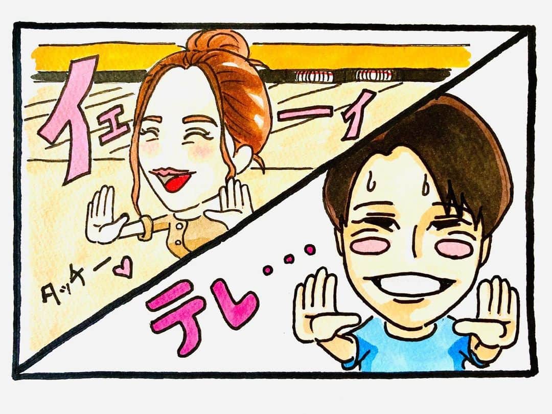 あれ慎之助のインスタグラム：「‪『日常ジャイアンツ』48話‬  @_____mhmh_____ （Instagram）さんのご要望は↓‬ ‪宮國選手×まほさん #宮國さんの似顔絵難しい笑 ‪#日常のあることないこと‬ ‪#選手と共演4コマ‬ ‪内容は保証しません🤣‬」