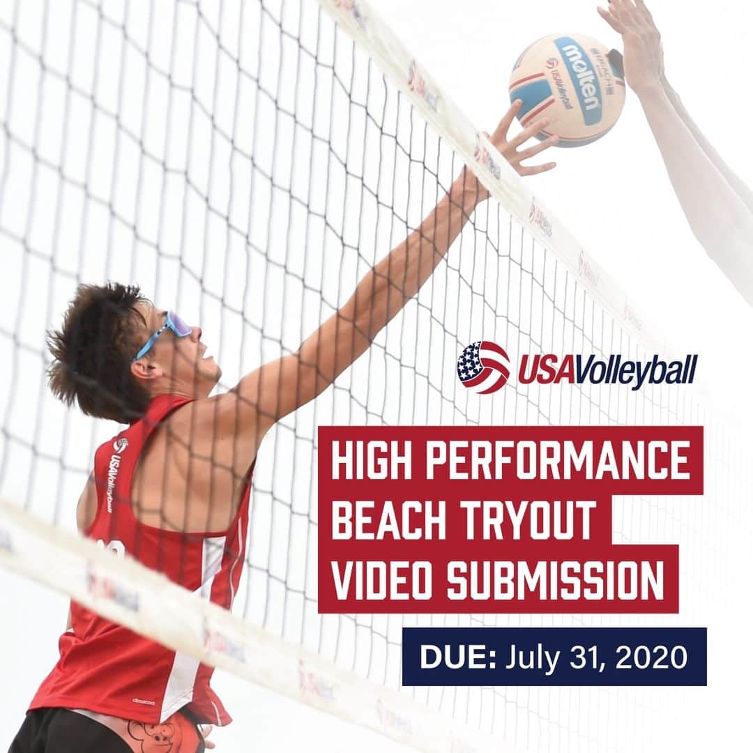 USA Volleyballさんのインスタグラム写真 - (USA VolleyballInstagram)「The deadline to submit your video for Beach High Performance tryouts has been extended to July 31!  Send in your match or practice video to try out virtually, link in bio! #USAVhp」5月30日 3時02分 - usavolleyball