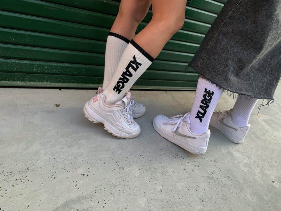 戸島花のインスタグラム：「🦍🦍🦍 #xlarge #socks」
