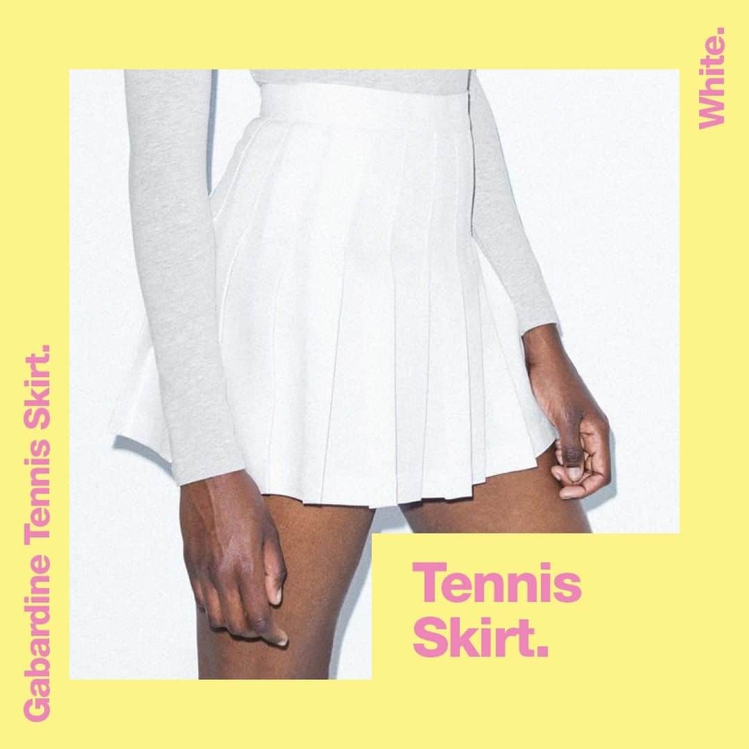 American Apparelさんのインスタグラム写真 - (American ApparelInstagram)「There’s no wrong way to wear this timeless piece. It’s @jaydajetski in the AA Tennis Skirt. 🎾🎾🎾 #AmericanApparel #Retail #AATennisSkirt」5月30日 1時00分 - americanapparel