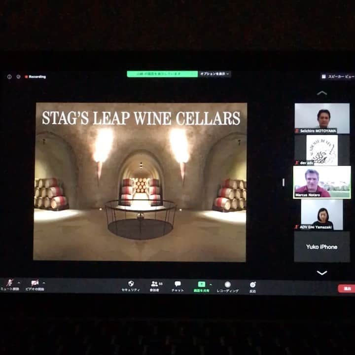 アカデミー・デュ・ヴァン Academie du Vinのインスタグラム：「🎥Stag’s Leap Wine Cellarsの醸造責任者Marcus Notaro氏のライブ配信セミナーを開催しました🍷✨ 皆さまご参加ありがとうございました。」