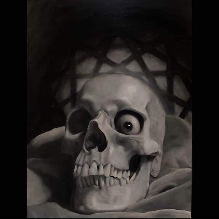 Art Collective Magazineさんのインスタグラム写真 - (Art Collective MagazineInstagram)「Smooth oil skull by @ochoa_oils 💀💥 #artnerdsupport #skull #artcollective #oils」5月30日 12時02分 - art_collective