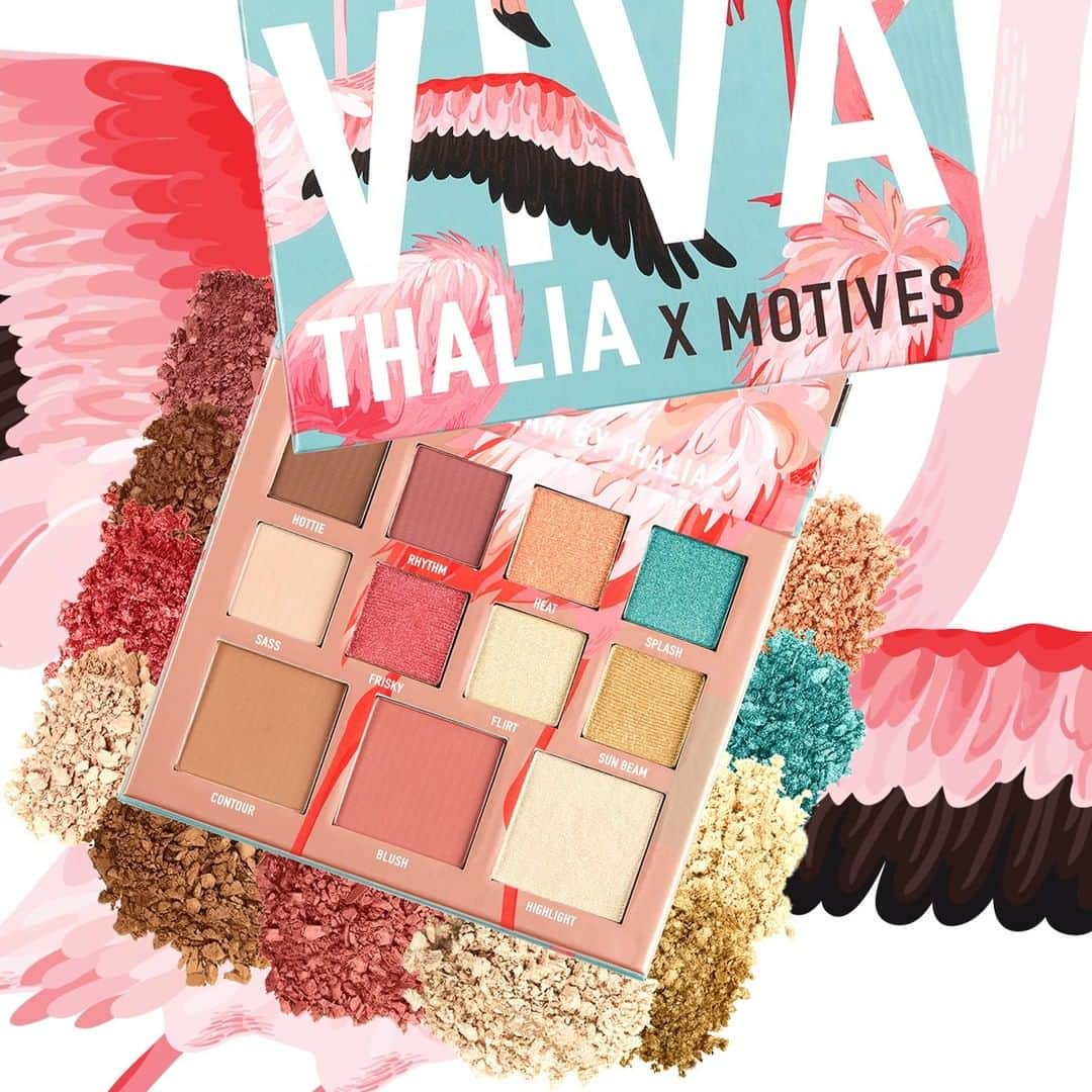 Motives Cosmeticsさんのインスタグラム写真 - (Motives CosmeticsInstagram)「We are CRUSHING on the @THALIA x Motives VIVA Eye & Cheek Palette!  Which shade will you hit pan on first?  TAP to SHOP available in the US & Globally.  #thaliaXmotives #vivalavida」5月30日 4時01分 - motivescosmetics