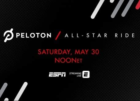 カイラ・ロスのインスタグラム：「Super excited to be a part of @onepeloton first ever All-Star Ride along side so many amazing athletes!🚴🏻‍♀️❤️ Tune in on @espn tomorrow May 30th at 9am PST/12pm EST to see who is crowned the winner!🏆」