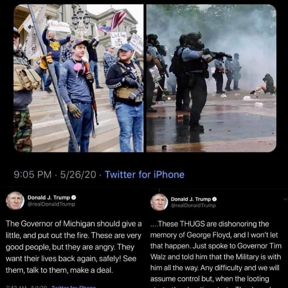 Lacy Redwayさんのインスタグラム写真 - (Lacy RedwayInstagram)「Heavy week . Hang in there and don’t let up! ✊🏾 Make sure you are registered to vote and ready to go . Look at the difference in the language used in these two tweets from April 2020 to May 2020 . Disgusting . ••••••••••••••••••••••••••••••••••••••••••••••••••••••••••••Poetry is the language we use...preach  @mslaurynhill . Video 🔁@adesamuel」5月30日 5時30分 - lacyredway