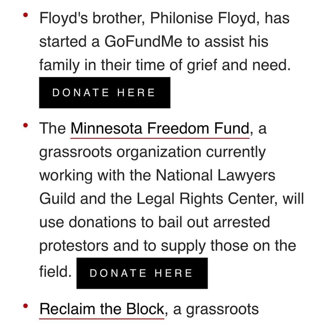 クレア・コフィーのインスタグラム：「Fellow white people: You know it’s on us to fix this. These are some of the organizations in George Floyd’s hometown working to combat the systemic racism that infects our country every. damn. day. Use your voice, use your wallet, I know we can do it. Link in bio to full article from @harpersbazaarus with more action items, including bail funds for protestors. @reclaimtheblock #BlackLivesMatter #riseuptogether」