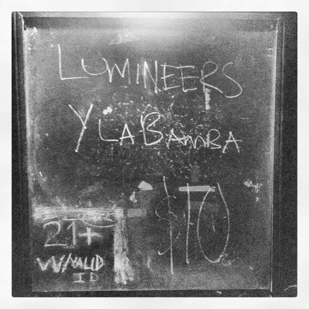 The Lumineersさんのインスタグラム写真 - (The LumineersInstagram)「"Ponce Pilato" by @ylabamba  We were so lucky to go on tour with this band many moons ago during the time of our first album. This photo I found  in my phone is dated from July 2012. Getting the opportunity to see this song performed live every night was such a treat, a memory I’ll never forget. ❤️ - @jeremiahfraites  Listen to more songs that inspire us via link in our IG Story!」5月30日 6時32分 - thelumineers