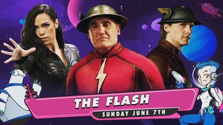 テディ・シアーズのインスタグラム：「Free live Flash Q&A next weekend w/ @johnwesleyshippjr & @jcamacho! Come be a part of it ⚡️ Details here: https://galaxycon.com/june-7th-the-flash/」