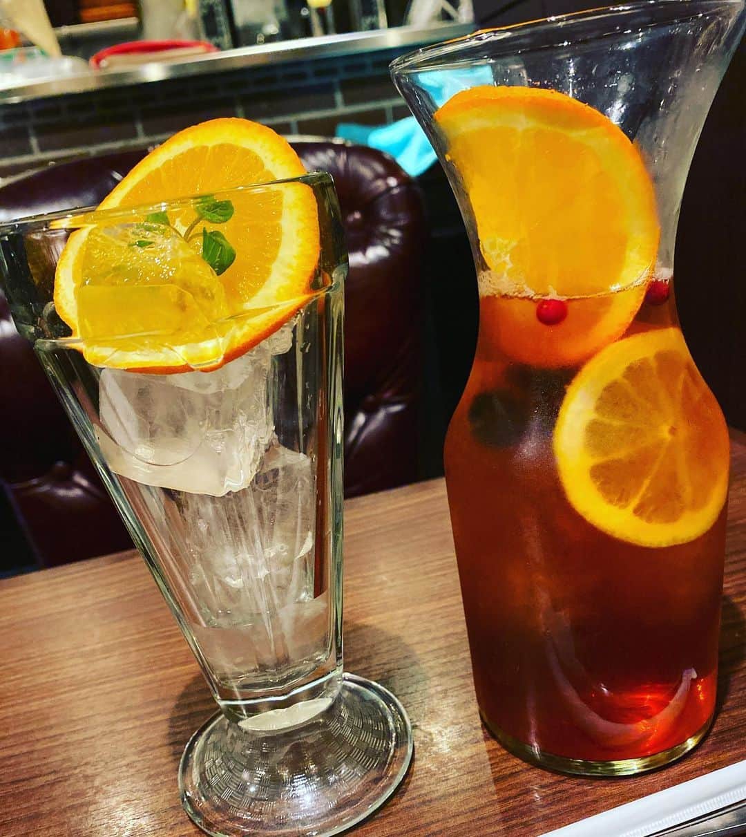 ミクのインスタグラム：「﻿ 🍊🥝🍉🍋🍒🍎﻿ ﻿ ﻿ 　#星乃珈琲店 #フルーツティー　#カフェ　#東京　#cafestagram #tokyo #fruit #tea」