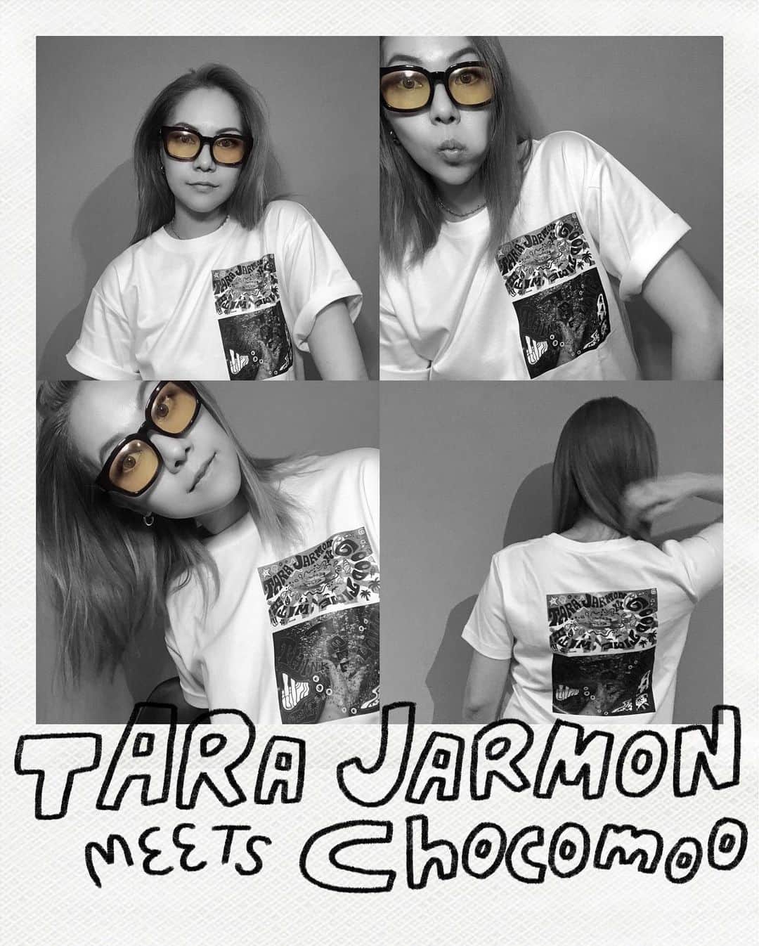 chocomooのインスタグラム：「💙TARA JARMON meets Chocomoo💙﻿ ﻿ 🌊🐠💧WATER💧🐠🌊﻿ ﻿ パリをはじめ世界中で愛されるブランドTARA JARMON（タラ ジャーモン）とイラストレーターChocomooとの初のコラボレーションが実現。 ﻿ ﻿ スペシャルなカットソー3型を6月1日（月）より直営店およびオンラインストア限定で発売します。 ﻿ ﻿ #TARAJARMON #Chocomoo #WATER」